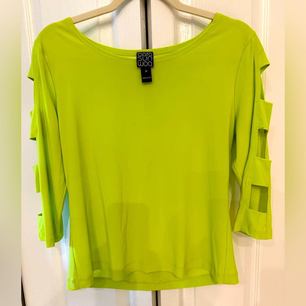 Clara Sunwoo Lime Green Top, Excellent condition.